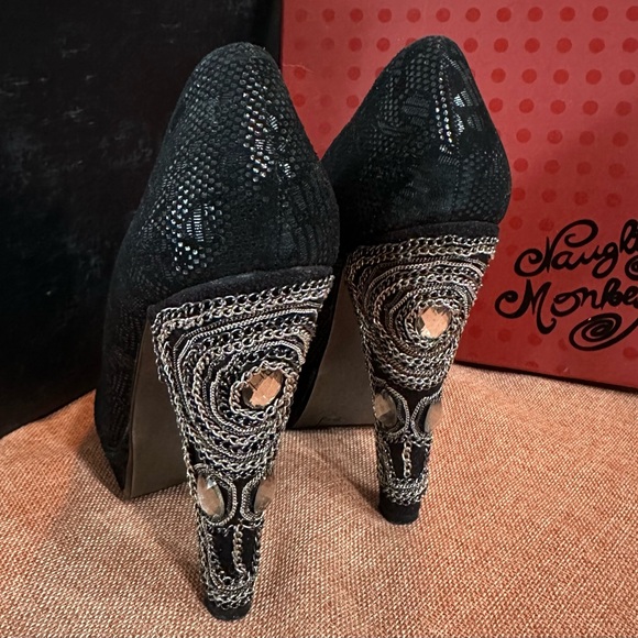 Naughty Monkey Black High-Heeled Pumps - Picture 7 of 8